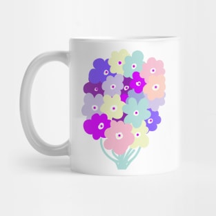 BUNCH OF PASTEL FLOWERS Mug